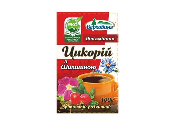 Цикорий с шиповником, 100 г | продукты питания чай кофе какао